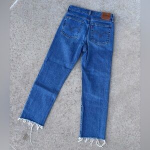 Levi’s Premium Wedgie Straight Jeans - cropped/ankle fit